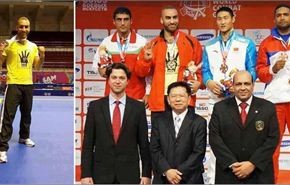 صور/إيقاف لاعب مصري نال ذهبية ببطولة العالم لرفعه شعاررابعة!