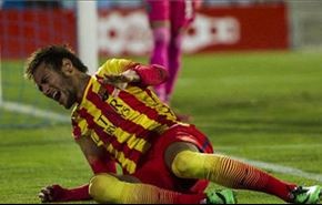 الاصابة تبعد نيمار عن برشلونة من 3 الى 4 اسابيع