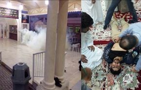 الامن البحريني يغرق مأتما في منطقة سار بالغازات الخانقة
