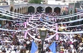بالفيديو؛ إحتفال بمولد الزهراء (س) في مقام السيدة زينب (س)