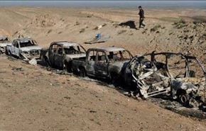 انهدام 24 خودروی تروریست ها در سامرا