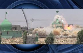انفجار مراقد به دست داعش در جنوب کرکوک + عکس