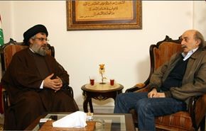 دیدار ولید جنبلاط و سید حسن نصرالله