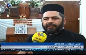 مسیحیان کوچ کردۀ شمال عراق به بصره رسیدند + فیلم