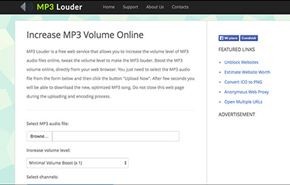 موقع لرفع درجة صوت ملفات mp3