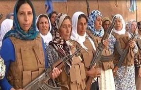 نبرد زنان کوبانی با داعش + عکس