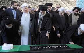 تشييع جثمان المجاهد ورئيس مجلس الخبراء مهدوي كني لمثواه الاخير