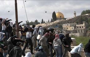 تظاهرات فلسطینی ها در شهر اشغالی قدس
