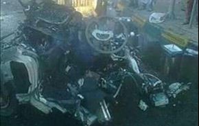 صور.. انفجار امام كلية الشرطة في صنعاء