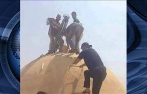 ترمیم کلیسا با کمک بسیج مردمی در عراق + عکس