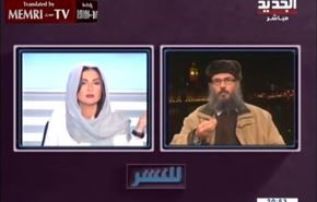 درگیری شیخ سلفی با مجری زن 