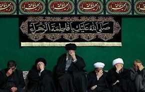 مراسم عزاء في ذكرى استشهاد الزهراء (ع) بحضور قائد الثورة