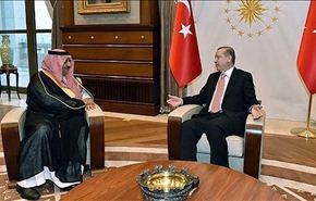 بن نايف يلتقي أردوغان قبل ساعات من مجيئ الاخير لإيران