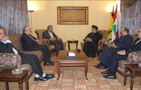 السيد نصر الله يستقبل المبعوث الخاص للرئيس الايراني +صور