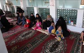 آوارگان الانبار در مساجد بغداد + عکس