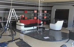 شاهد بعدسة العالم، الدمار الذي لحق بقناة يمنية