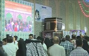 شاهد بالفيديو، كيف احتفلت النجف الاشرف بميلاد الامام علي (ع)