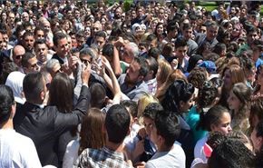 دیدار بشار اسد با خانواده شهدا در 