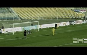 بالفيديو.. نجل زيدان ينفذ ضربة جزاء على طريقة والده