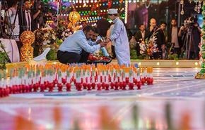 مراسم باشکوه نیمه شعبان در کربلا + فیلم