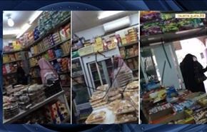 اخراج زن عربستانی از فروشگاه + فیلم
