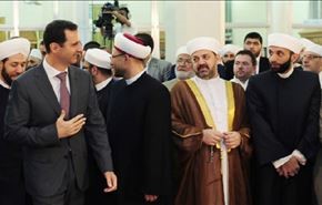تصاویر: بشار اسد در نماز عید سعید فطر