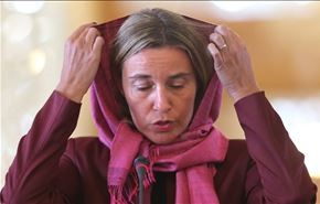 (تصاویر) فدریکا موگرینی در تهران با حجاب شد