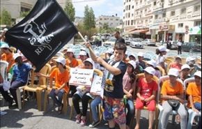 تحصن کودکان فلسطینی ضد سیاست های آنروا