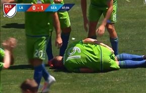 بالفيديو..بعد ثواني يسجل هدف وبعد ثانية واحدة يصاب