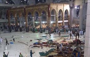 لحظه سقوط جرثقیل در مکه + فیلم