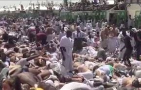 فیلم  جدید از انباشت اجساد کشته شدگان #فاجعه_منا