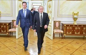 دیدار بشار اسد با پوتین در مسکو + فیلم