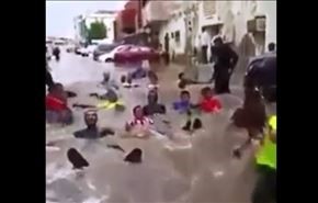پارک آبی در کوچه‌های عربستان + فیلم