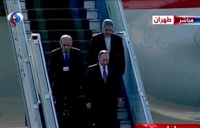 فیلم لحظه ورود پوتین به تهران