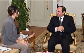 دیدار دختر ایزدی با سیسی پس از فرار از دست داعش