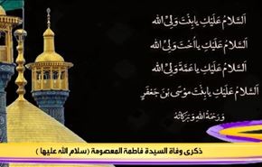 ذكرى وفاة السيدة فاطمة المعصومة(سلام الله عليها)