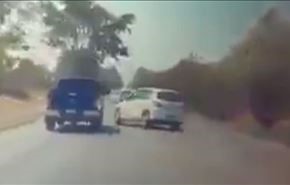 بالفيديو.. سباق جنوني ينتهي نهاية أليمة