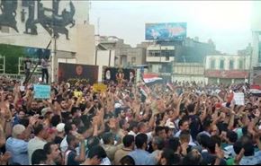 صدها هوادار صدر وارد میدان التحریر بغداد شدند