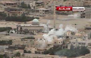 فيديو خاص من معارك تدمر، هروب المسلحين وقطع طريق الرقة