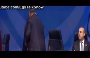 فیلم؛ چرا وزیر خارجه مصر با اردوغان دست نداد؟