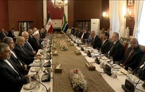 مباحثات بين الرئيسين روحاني وجاكوب زوما في طهران