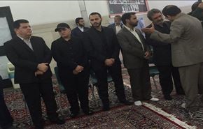 بالصور؛ مراسم تأبين للشهيد بدرالدين في طهران بحضور نجله