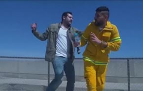 فيديو/ رد فعل عنيف من عمرو يوسف بعد اكتشافه مقلب رامز جلال