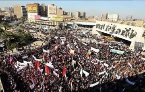 تظاهرات هواداران جریان صدر در بغداد