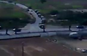 بالفيديو.. مئات الآليات السعودية محاصرة في أودية جازان