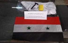 صابونة وشفرة حلاقة وعلم ورسالة للمسلحين في حلب الشرقية
