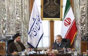 عکس‌هایی از دیدار حکیم با لاریجانی