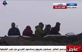 زنده.. تروریست‌ها، همچنان در حال خروج از حلب