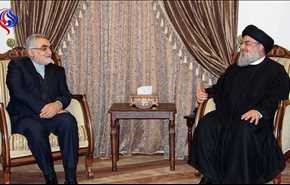 بالصور.. السيد حسن نصر الله يستقبل علاء الدين بروجردي