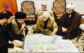 ملاقات یکی از فرماندهان الحشد الشعبی با مقتدی صدر+عکس